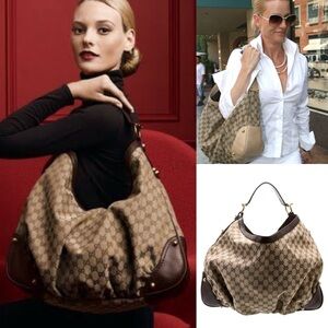 💎 authentic Gucci GG Canvas Jockey Large